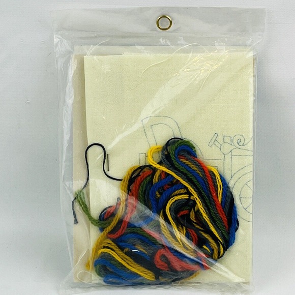 Vintage Bucilla 2005 Antique Auto‎ Mini Stitcheries Crewel Embroidery Kit 5x7 - Picture 4 of 4